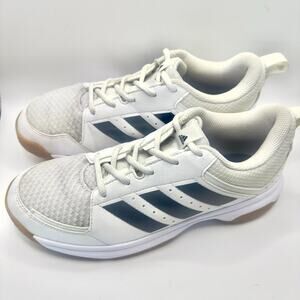 Adidas Ligra 7 Volleyball Shoes FZ4660 White Black Gum Women’s Sz 7 Indoor Court